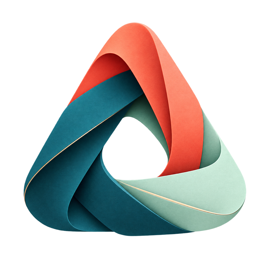 Original geometric logo isolated on a transparent background